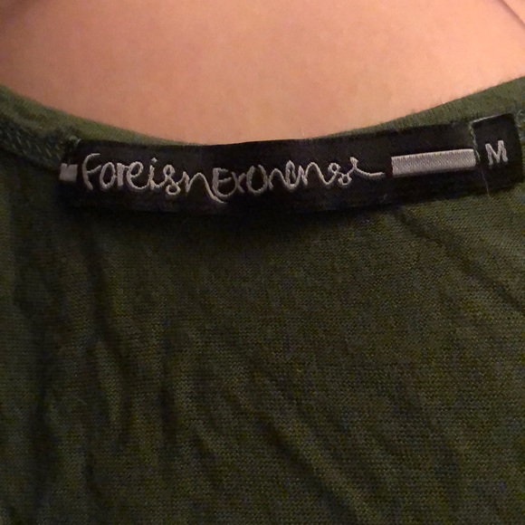 Flowy green tank top with small pocket, size M - Picture 2 of 2